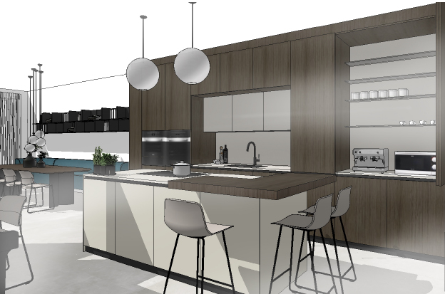 Unser Leistungsumfang umfasst ein individuelles Küchenkonzept, detaillierte Grundrisse, Ansichten und 3D-Skizzen...